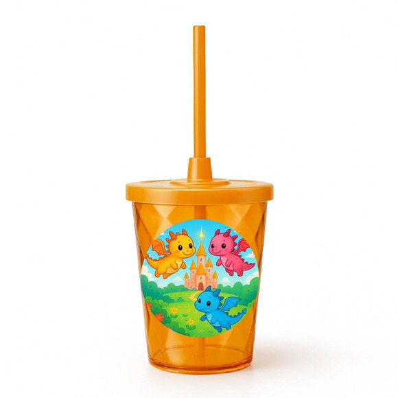 Copo Twister Personalizado 300ml Dragões - Imagem 4