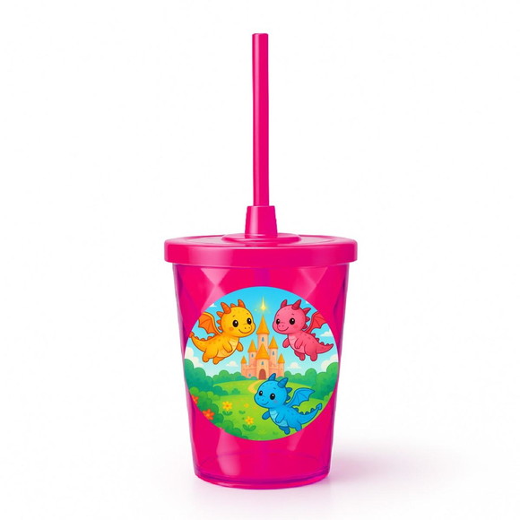 Copo Twister Personalizado 300ml Dragões - Imagem 2
