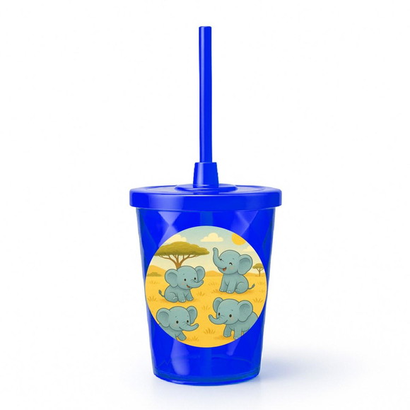 Copo Twister Personalizado 300ml Elefantinhos - Imagem 3
