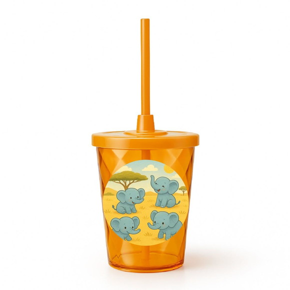 Copo Twister Personalizado 300ml Elefantinhos - Imagem 4
