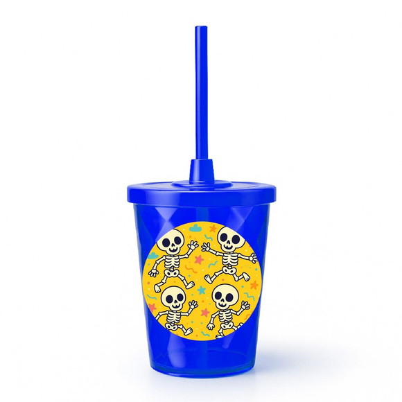 Copo Twister Personalizado 300ml Esqueletinhos Kids - Imagem 3