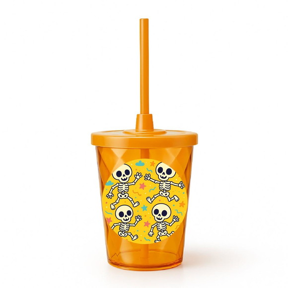 Copo Twister Personalizado 300ml Esqueletinhos Kids - Imagem 4