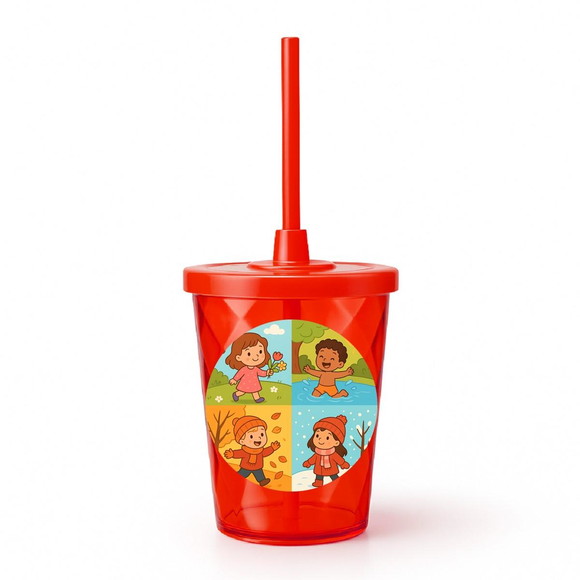 Copo Twister Personalizado 300ml Estações do Ano - Imagem 5