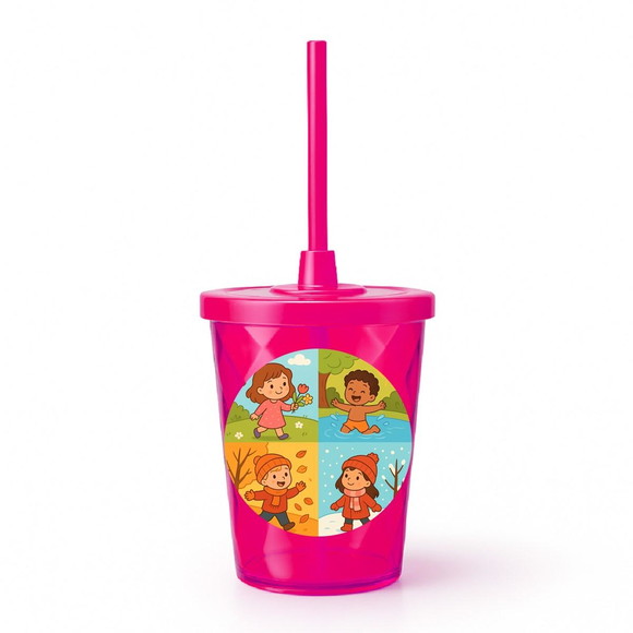 Copo Twister Personalizado 300ml Estações do Ano - Imagem 2