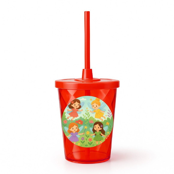 Copo Twister Personalizado 300ml Fadas - Imagem 5