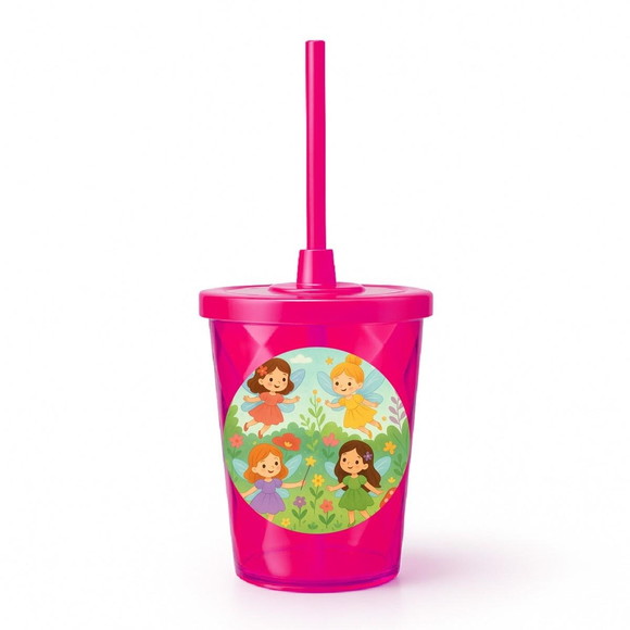 Copo Twister Personalizado 300ml Fadas - Imagem 2