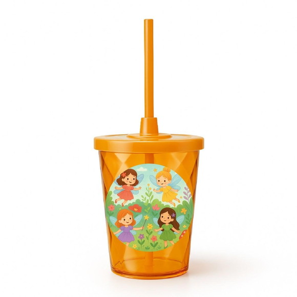 Copo Twister Personalizado 300ml Fadas - Imagem 4