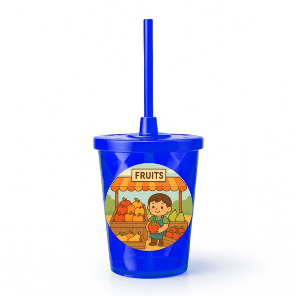 Copo Twister Personalizado 300ml Feira de Frutas - Imagem 3