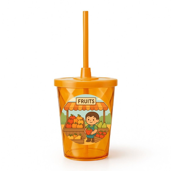 Copo Twister Personalizado 300ml Feira de Frutas - Imagem 4