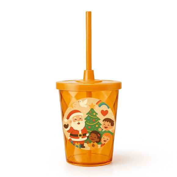 Copo Twister Personalizado 300ml Feliz Natal - Imagem 4