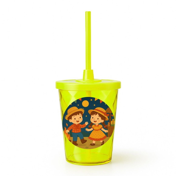 Copo Twister Personalizado 300ml Festa Junina