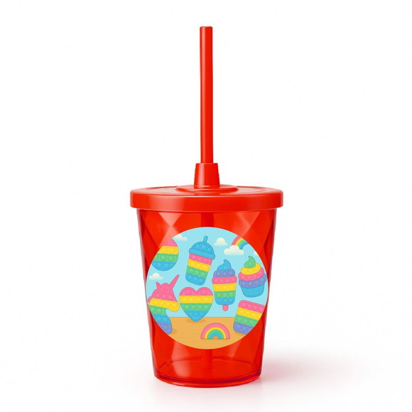 Copo Twister Personalizado 300ml Fidget Toys - Imagem 5
