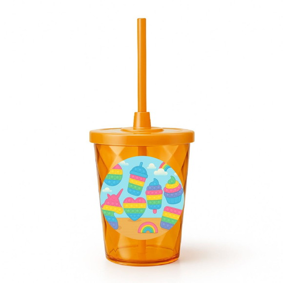 Copo Twister Personalizado 300ml Fidget Toys - Imagem 4