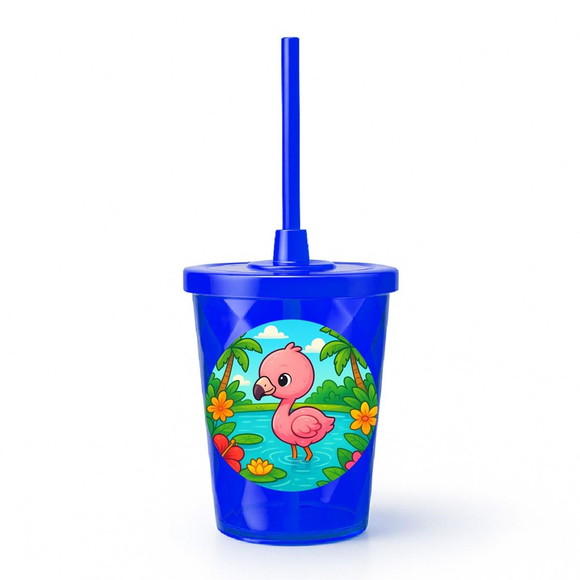 Copo Twister Personalizado 300ml Flamingo Baby - Imagem 3