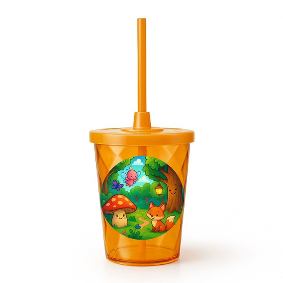Copo Twister Personalizado 300ml Floresta Encantada - Imagem 2