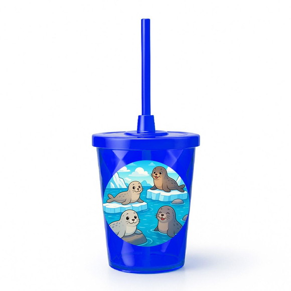 Copo Twister Personalizado 300ml Focas - Imagem 3