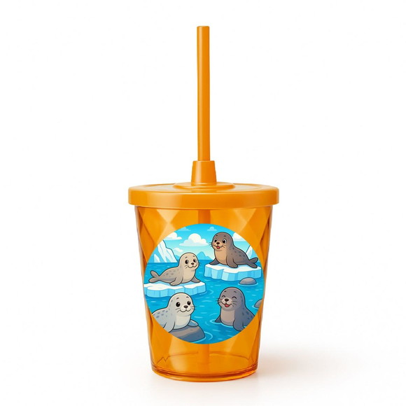 Copo Twister Personalizado 300ml Focas - Imagem 4