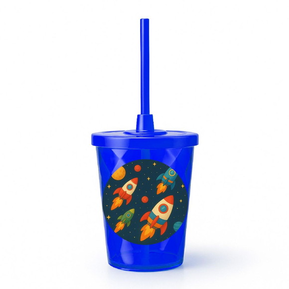 Copo Twister Personalizado 300ml Foguetes - Imagem 3