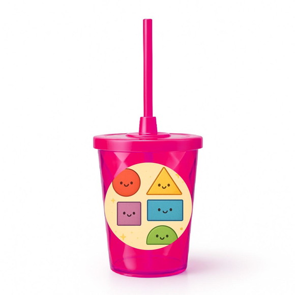 Copo Twister Personalizado 300ml Formas Geométricas - Imagem 2