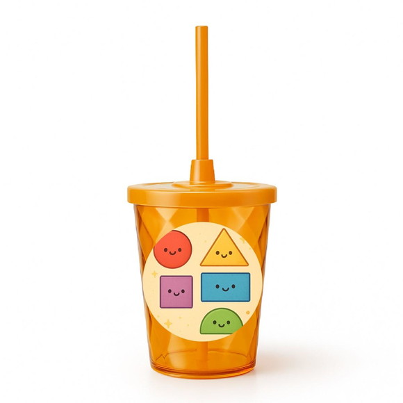 Copo Twister Personalizado 300ml Formas Geométricas - Imagem 4