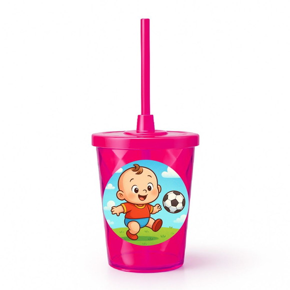 Copo Twister Personalizado 300ml Futebol Baby - Imagem 2