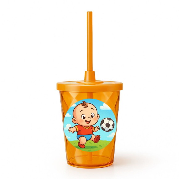 Copo Twister Personalizado 300ml Futebol Baby - Imagem 4