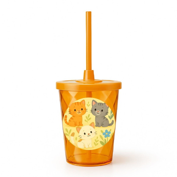 Copo Twister Personalizado 300ml Gatinhos - Imagem 4