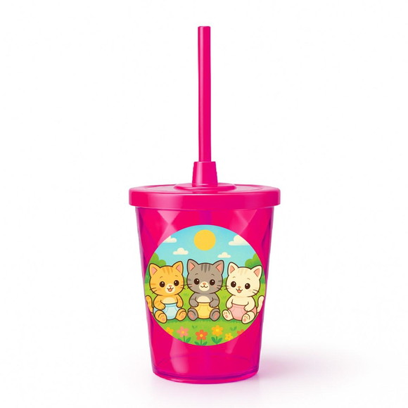 Copo Twister Personalizado 300ml Gatinhos Baby - Imagem 2