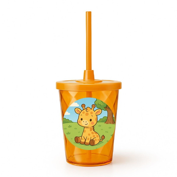 Copo Twister Personalizado 300ml Girafinha Baby - Imagem 4