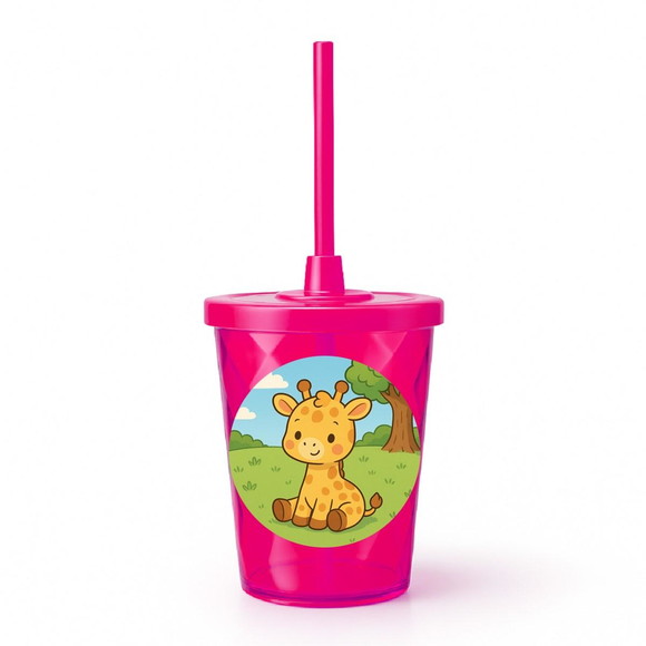 Copo Twister Personalizado 300ml Girafinha Baby - Imagem 2