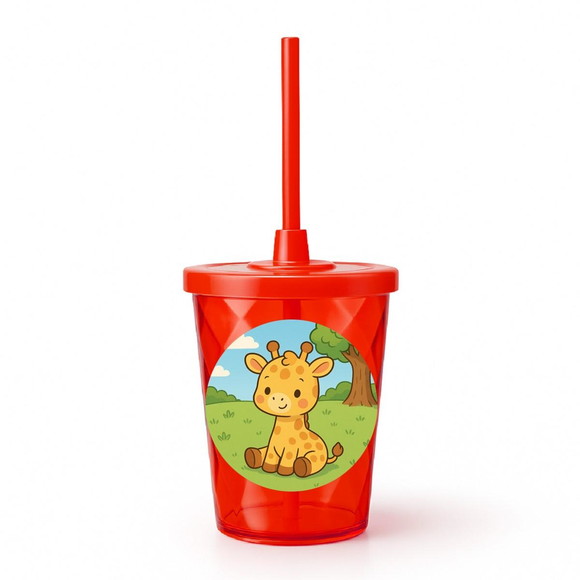 Copo Twister Personalizado 300ml Girafinha Baby - Imagem 5