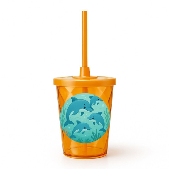 Copo Twister Personalizado 300ml Golfinhos - Imagem 4