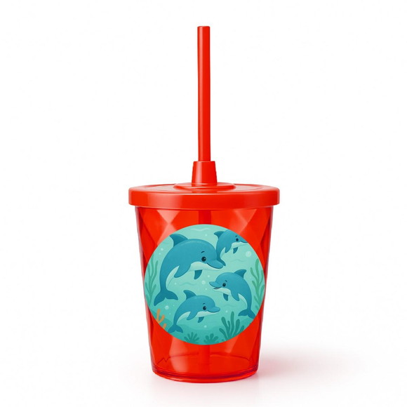 Copo Twister Personalizado 300ml Golfinhos - Imagem 5