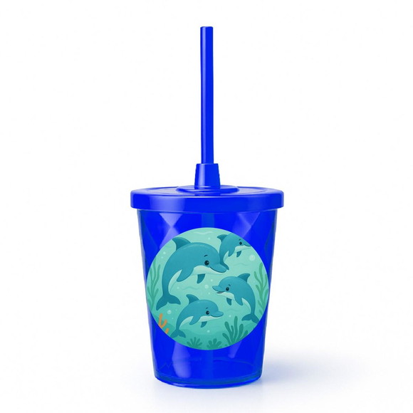 Copo Twister Personalizado 300ml Golfinhos - Imagem 3