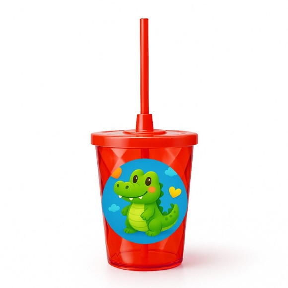 Copo Twister Personalizado 300ml Jacaré Baby - Imagem 5