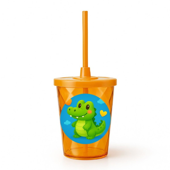 Copo Twister Personalizado 300ml Jacaré Baby - Imagem 4