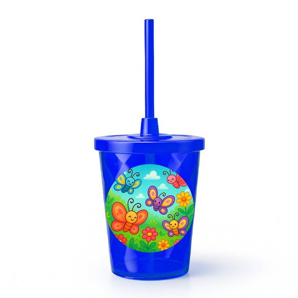 Copo Twister Personalizado 300ml Jardim das Borboletas - Imagem 3
