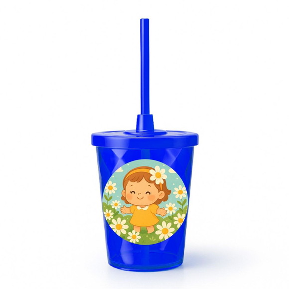 Copo Twister Personalizado 300ml Jardim das Margaridas - Imagem 3