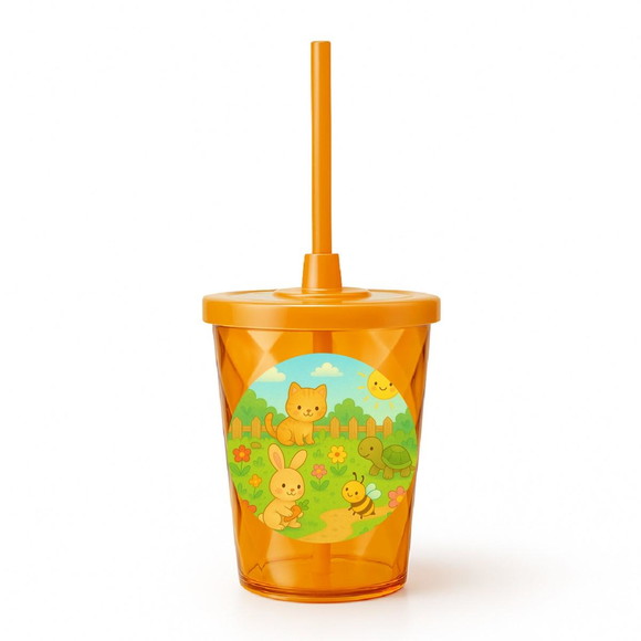 Copo Twister Personalizado 300ml Jardim dos Bichinhos - Imagem 4