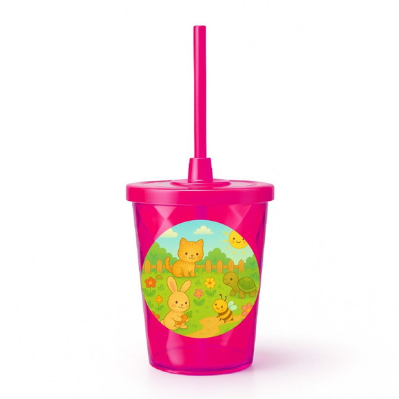 Copo Twister Personalizado 300ml Jardim dos Bichinhos - Imagem 2
