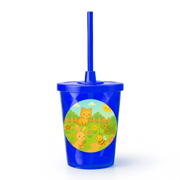 Copo Twister Personalizado 300ml Jardim dos Bichinhos - Imagem 3