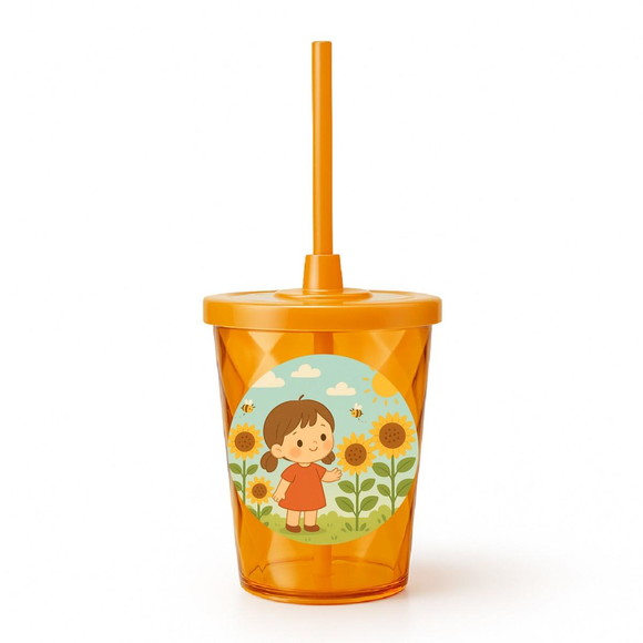 Copo Twister Personalizado 300ml Jardim dos Girassóis - Imagem 4