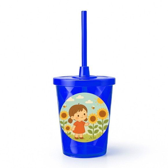 Copo Twister Personalizado 300ml Jardim dos Girassóis - Imagem 3