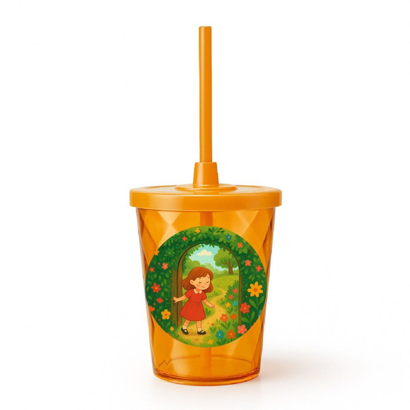 Copo Twister Personalizado 300ml Jardim Secreto - Imagem 4