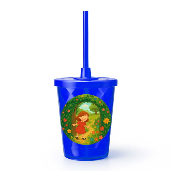 Copo Twister Personalizado 300ml Jardim Secreto - Imagem 3