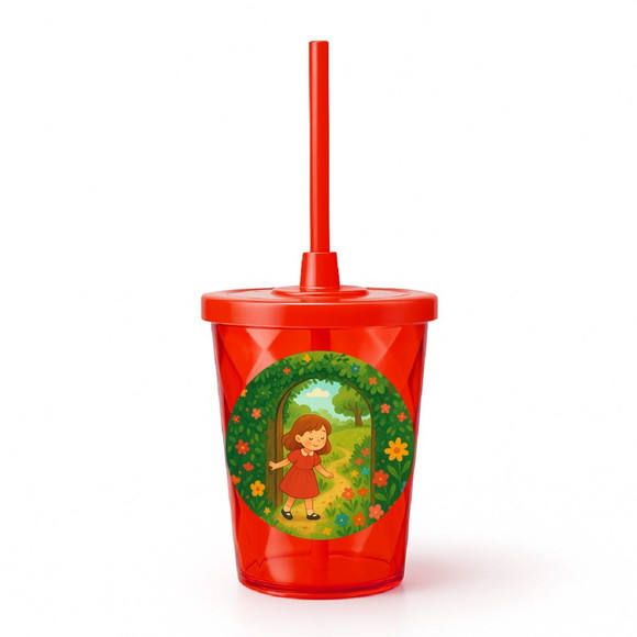 Copo Twister Personalizado 300ml Jardim Secreto - Imagem 5