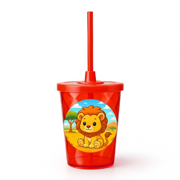 Copo Twister Personalizado 300ml Leão Baby - Imagem 5
