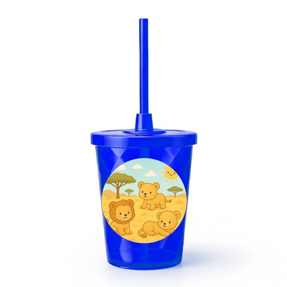 Copo Twister Personalizado 300ml Leãozinhos - Imagem 3
