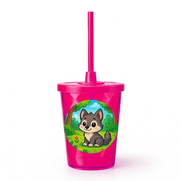 Copo Twister Personalizado 300ml Lobinho - Imagem 2