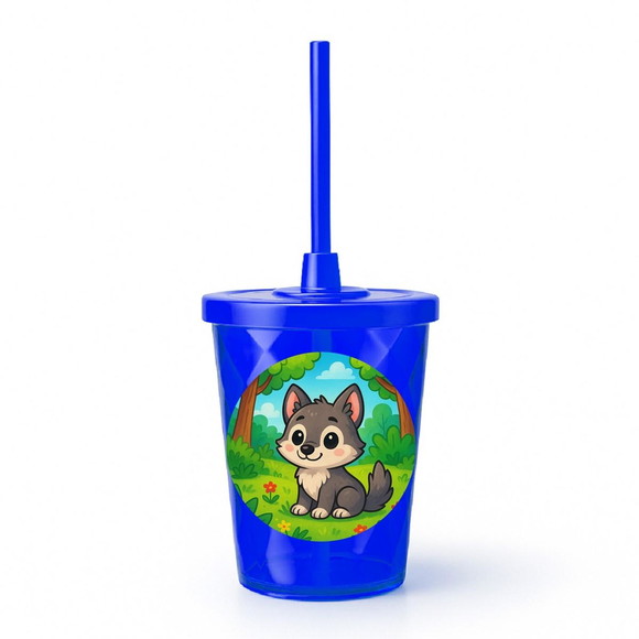 Copo Twister Personalizado 300ml Lobinho - Imagem 3